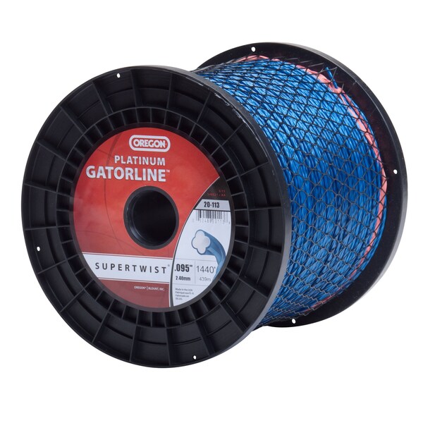 Platinum Gatorline SuperTwist Trimmer Line, .095" by 1440', 5Lb Spool